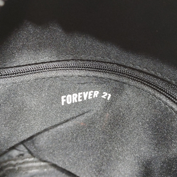 Forever 21 Black Sequined Mini Backpack Y2K Purse Bag - Picture 7 of 13